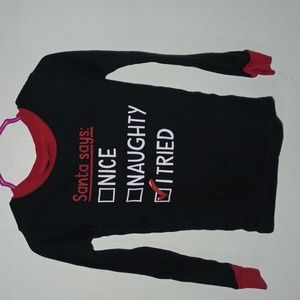 Carter's Santa naughty list  thermal shirt